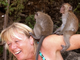 Jen and monkeys